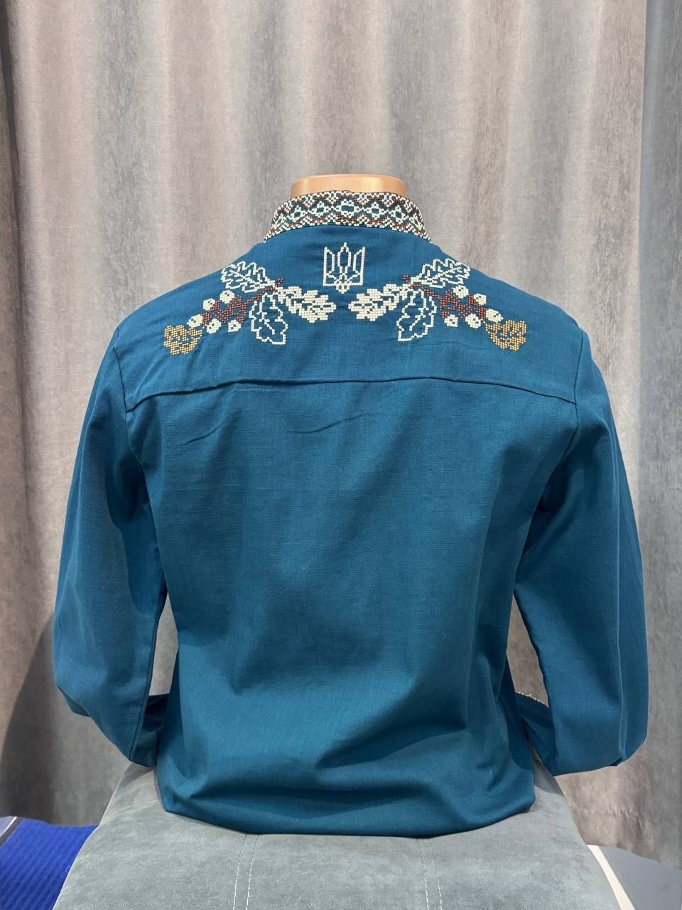 Міць - чоловіча сорочка смарагдова р.42 (XS) гл5267-44 фото
