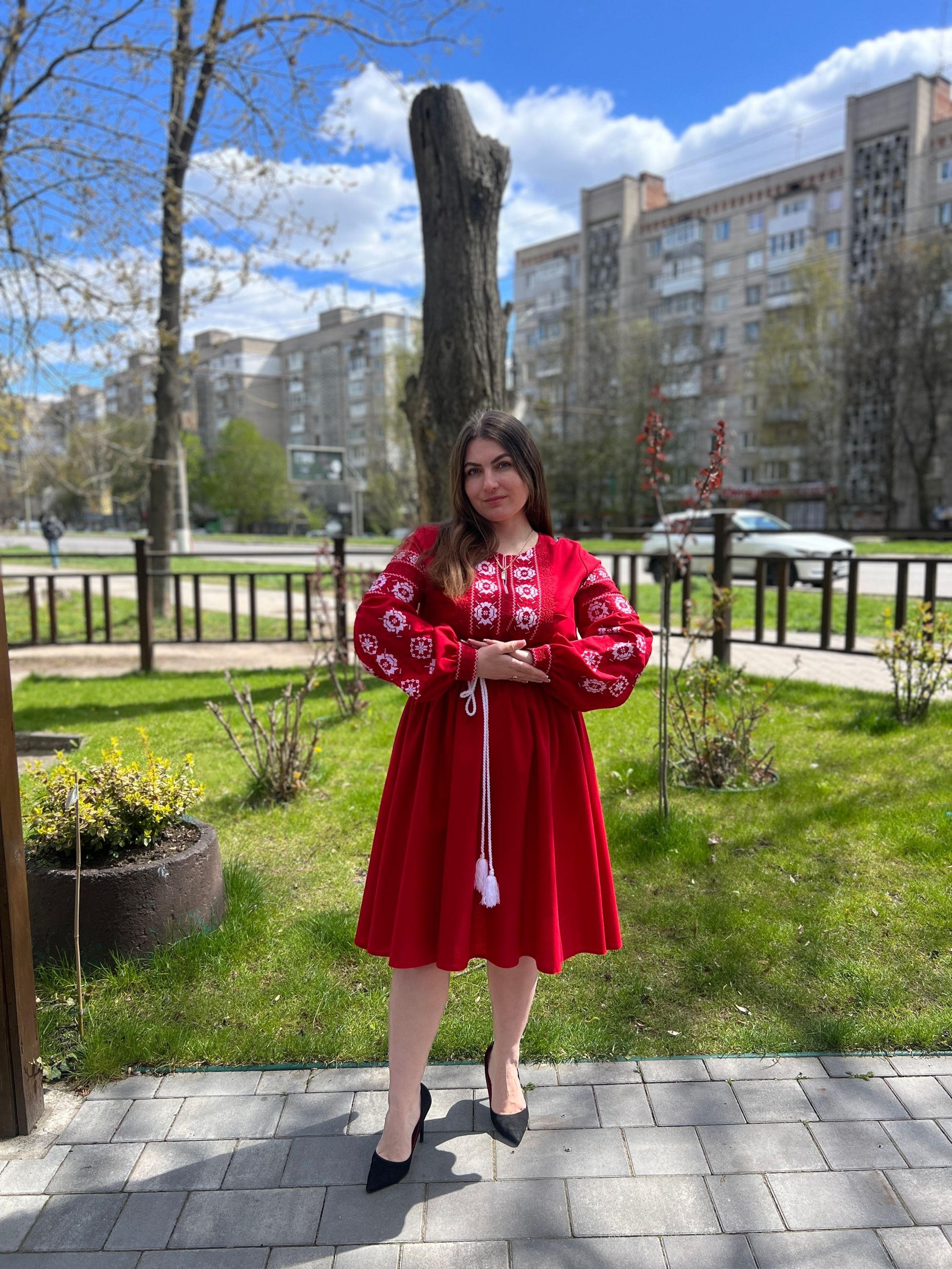 Шарм - жіноча сукня червона