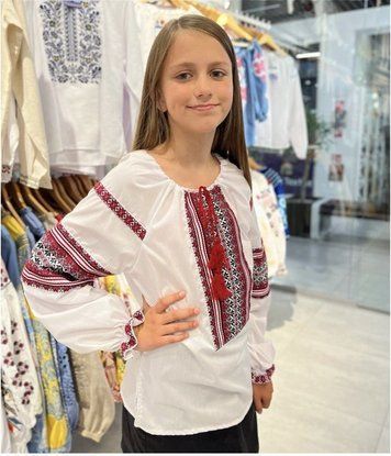 Вишиванкка з тканою нашивкою вн0130-110 фото