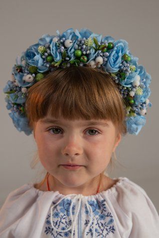 Обруч Слава троянди блакитні